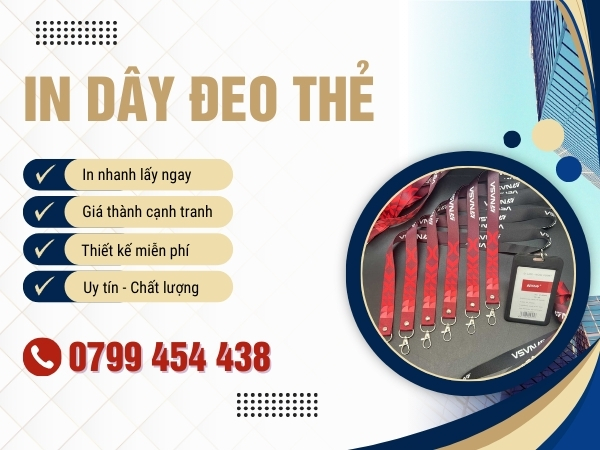 Dịch vụ in dây đeo thẻ tại Hội An Đà Nẵng dành cho doanh nghiệp
