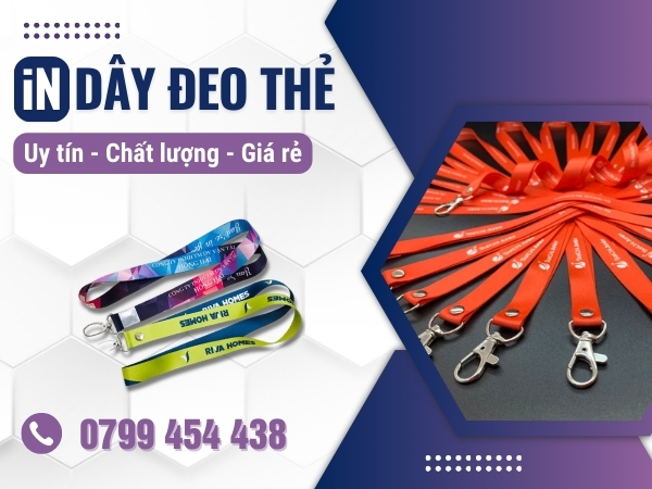 Cung cấp dịch vụ thiết kế và in dây đeo thẻ tại Huế lấy ngay