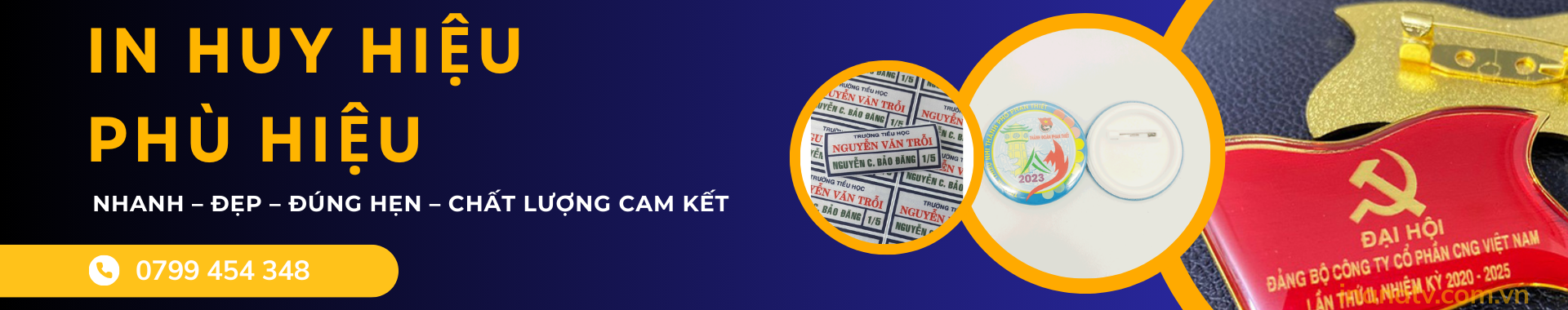 In huy hiệu - phù hiệu